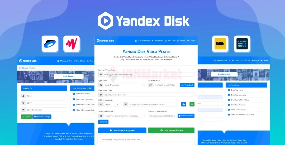 Yandex Disk - Video Player & Direct URL Shortener & Auto Quality HD